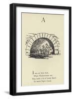 The Letter A-Edward Lear-Framed Giclee Print