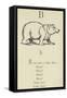 The Letter B-Edward Lear-Framed Stretched Canvas