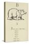 The Letter B-Edward Lear-Stretched Canvas