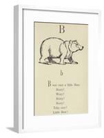 The Letter B-Edward Lear-Framed Giclee Print