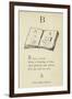 The Letter B-Edward Lear-Framed Giclee Print