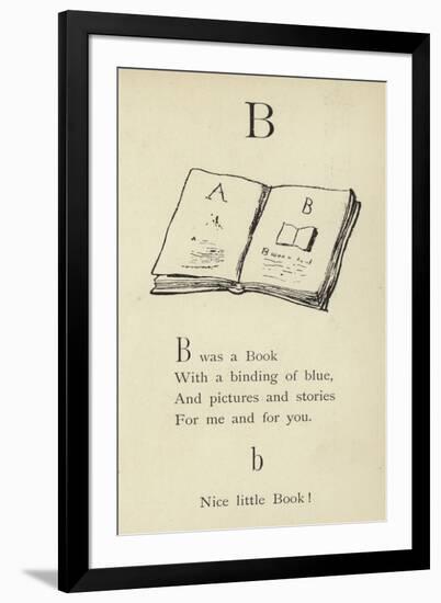 The Letter B-Edward Lear-Framed Giclee Print