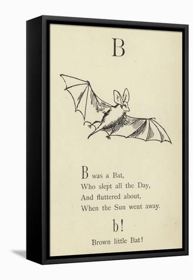 The Letter B-Edward Lear-Framed Stretched Canvas