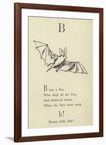 The Letter B-Edward Lear-Framed Giclee Print