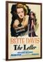 The Letter, Bette Davis on Midget Window Card, 1941-null-Framed Art Print