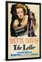 The Letter, Bette Davis on Midget Window Card, 1941-null-Framed Art Print