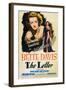 The Letter, Bette Davis on Midget Window Card, 1941-null-Framed Art Print