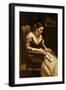 The Letter, c.1865-Jean Baptiste Camille Corot-Framed Premium Giclee Print
