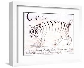 The Letter C of the Alphabet, c.1880 Pen and Indian Ink-Edward Lear-Framed Giclee Print