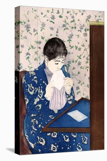 The Letter, C1890-Mary Cassatt-Stretched Canvas