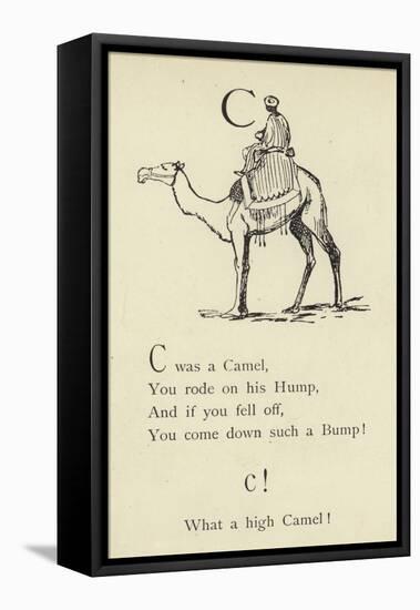 The Letter C-Edward Lear-Framed Stretched Canvas