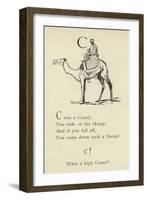 The Letter C-Edward Lear-Framed Giclee Print