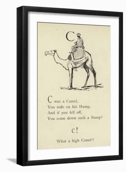 The Letter C-Edward Lear-Framed Giclee Print