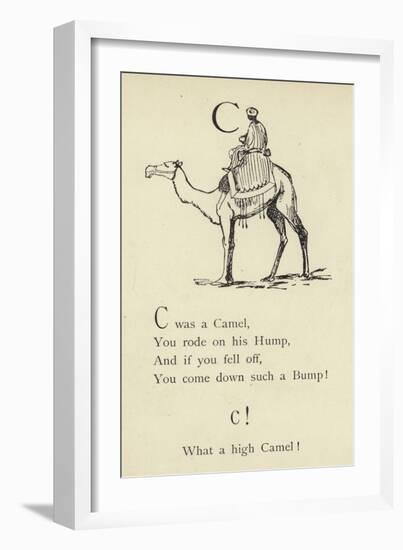 The Letter C-Edward Lear-Framed Giclee Print