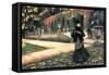 The Letter Came in Handy by Tissot-James Tissot-Framed Stretched Canvas