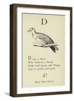 The Letter D-Edward Lear-Framed Giclee Print