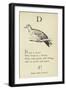 The Letter D-Edward Lear-Framed Giclee Print