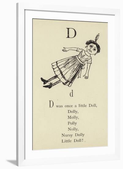 The Letter D-Edward Lear-Framed Giclee Print