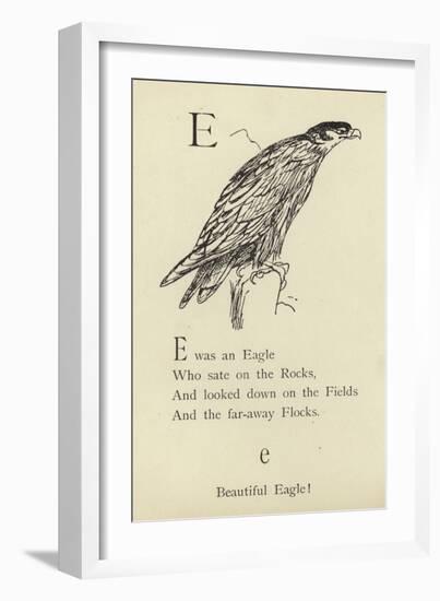 The Letter E-Edward Lear-Framed Giclee Print