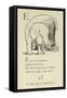 The Letter E-Edward Lear-Framed Stretched Canvas