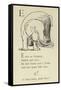 The Letter E-Edward Lear-Framed Stretched Canvas