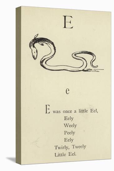 The Letter E-Edward Lear-Stretched Canvas