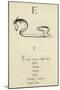 The Letter E-Edward Lear-Mounted Giclee Print