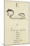 The Letter E-Edward Lear-Mounted Giclee Print