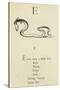 The Letter E-Edward Lear-Stretched Canvas