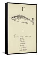 The Letter F-Edward Lear-Framed Stretched Canvas