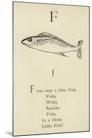 The Letter F-Edward Lear-Mounted Giclee Print