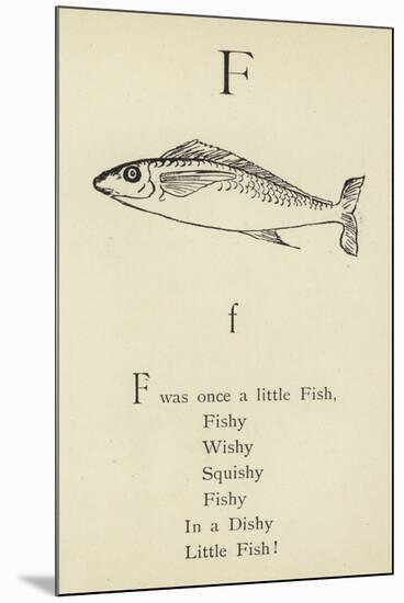 The Letter F-Edward Lear-Mounted Giclee Print