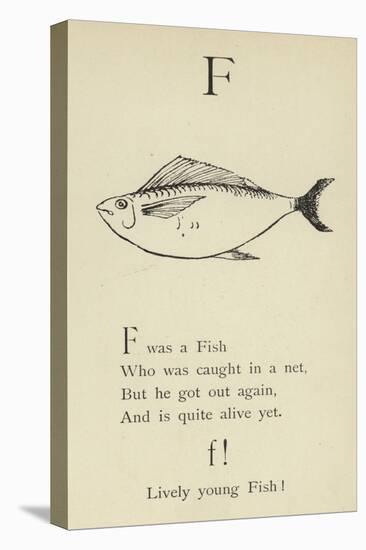 The Letter F-Edward Lear-Stretched Canvas