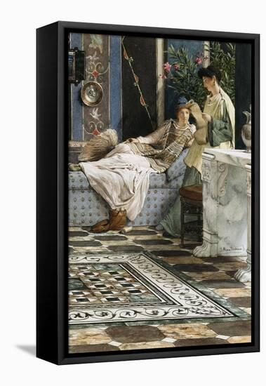 The Letter from an Absent One, 1871-Sir Lawrence Alma-Tadema-Framed Stretched Canvas