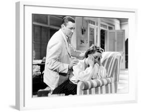 The Letter, from Left, Herbert Marshall, Bette Davis, 1940-null-Framed Photo