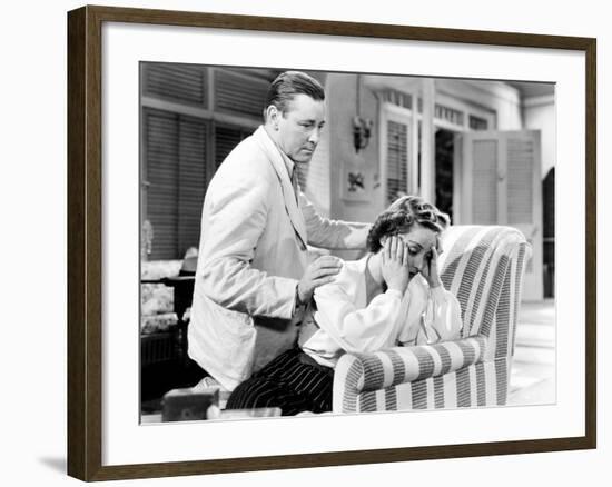 The Letter, from Left, Herbert Marshall, Bette Davis, 1940-null-Framed Photo