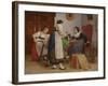 The Letter from Tonkin, 1898 (Oil on Canvas)-Camille Alfred Pabst-Framed Giclee Print