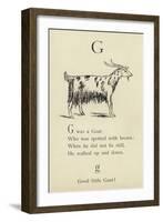 The Letter G-Edward Lear-Framed Giclee Print