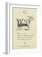 The Letter G-Edward Lear-Framed Giclee Print