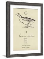 The Letter G-Edward Lear-Framed Giclee Print