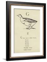 The Letter G-Edward Lear-Framed Giclee Print