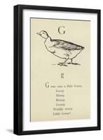 The Letter G-Edward Lear-Framed Giclee Print