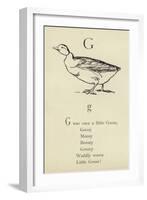 The Letter G-Edward Lear-Framed Giclee Print