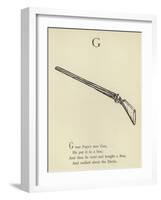 The Letter G-Edward Lear-Framed Giclee Print