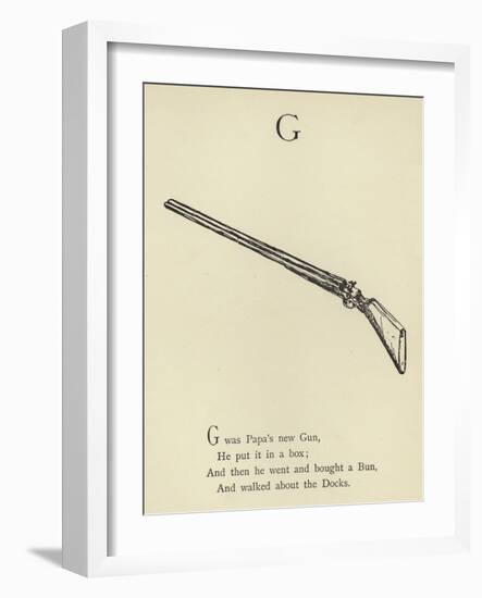 The Letter G-Edward Lear-Framed Giclee Print