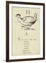 The Letter H-Edward Lear-Framed Giclee Print