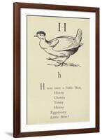 The Letter H-Edward Lear-Framed Giclee Print