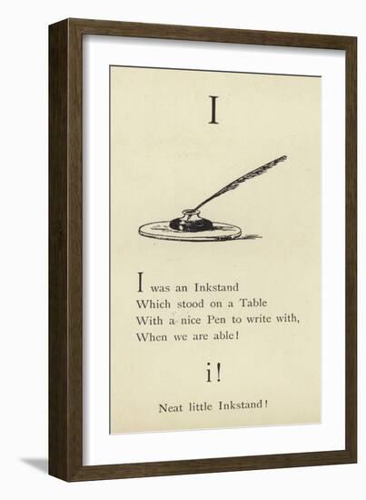 The Letter I-Edward Lear-Framed Giclee Print