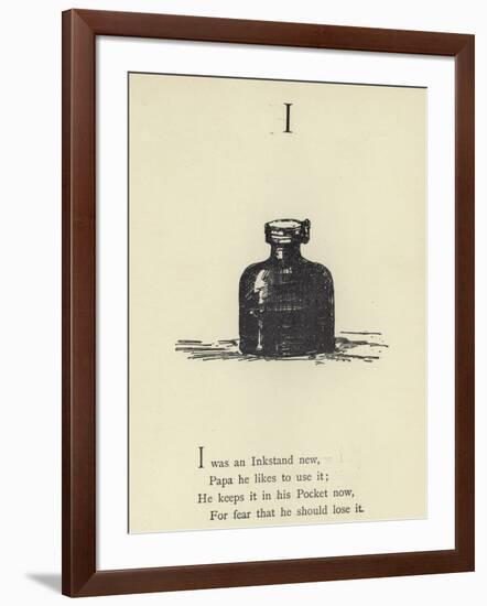 The Letter I-Edward Lear-Framed Giclee Print