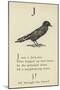 The Letter J-Edward Lear-Mounted Giclee Print